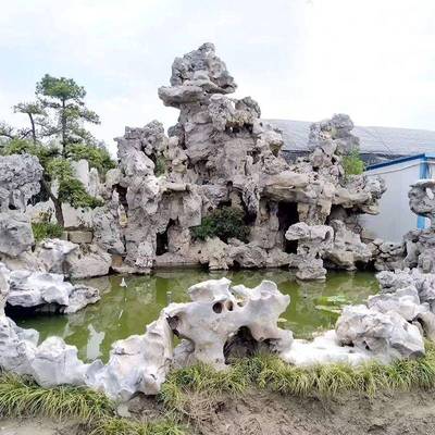 太湖石假山小大型林景观景石0流水庭院园景石工制作施园景观石