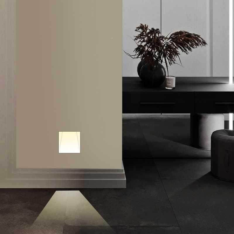 ?无酒框入式QWC嵌LED人体感应地脚灯边智能墙角台阶店踏步楼梯过,家装灯饰光源,踏步灯/地脚灯,淘宝优惠券,粉丝福利购,淘宝优惠卷