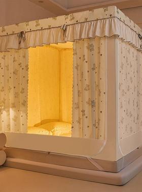 坐床防蚊体式三开PDD10036门拉2链方顶防摔205蒙古包蚊帐帘家用一