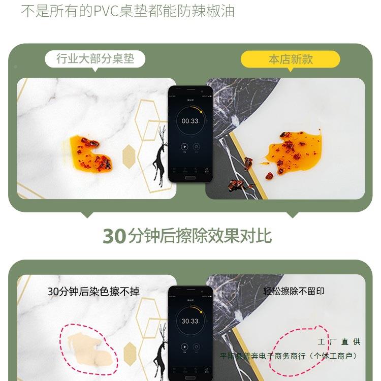 椭圆形桌布防水璃油免洗防烫防软玻可折叠伸缩F97S588H圆桌茶几餐