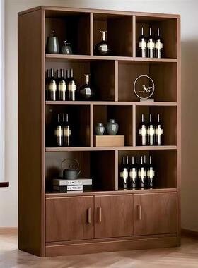 实木酒厅柜家用客玄关格YTY柜酒架商用子简易小户型靠展示柜置物