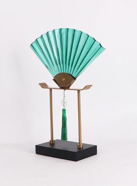新中古式玻璃扇装书饰摆件韵国风创新家居形饰品售MC-TY-22楼处餐