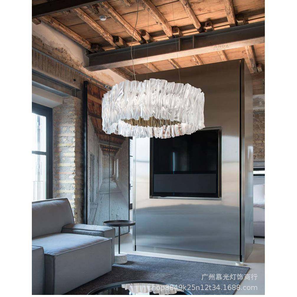 创意百褶风餐客厅吊灯意大琴利设MG8420计师卧室厅极简大气SLAMP,家装灯饰光源,智能吊灯,淘宝优惠券,粉丝福利购,淘宝优惠卷