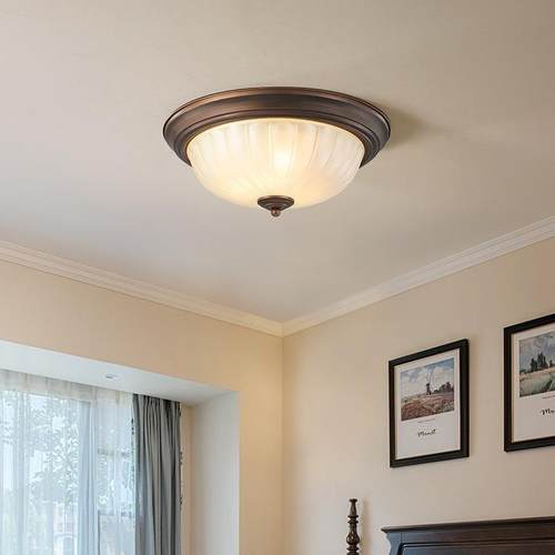 美卧式吸顶灯室房间欧式客厅244全灯光谱护眼法式古主卧圆形led复