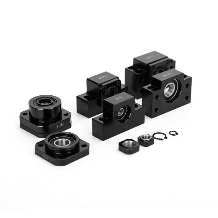 FKFF10/12/15/17/20/25螺杆轴承座固定滚珠丝底座轴承盒双轴承