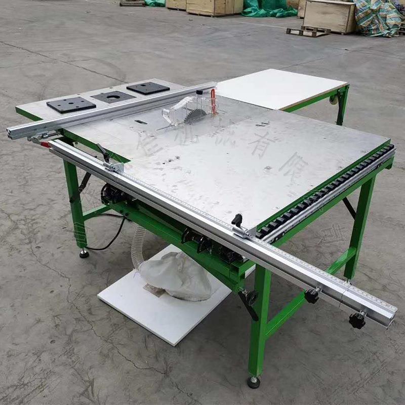 装修施工用台式锯床多用途裁板子母锯小型双锯片推台锯子母锯