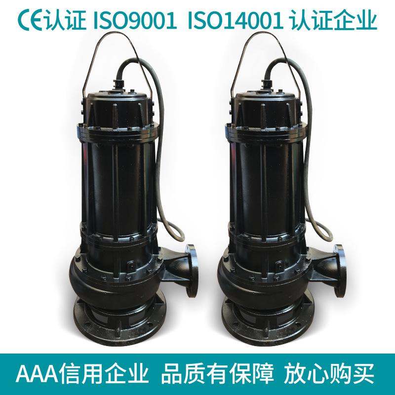 厂家热销WQ型无堵塞潜水排污泵无堵塞固定式污水污物泵