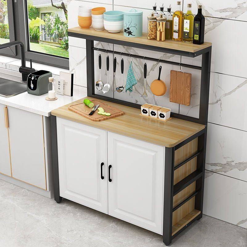 新款厨房置物架落地式切菜桌多层收纳架子微波炉烤箱碗碟橱柜储物,厨房/烹饪用具,微波炉置物架,淘宝优惠券,粉丝福利购,淘宝优惠卷