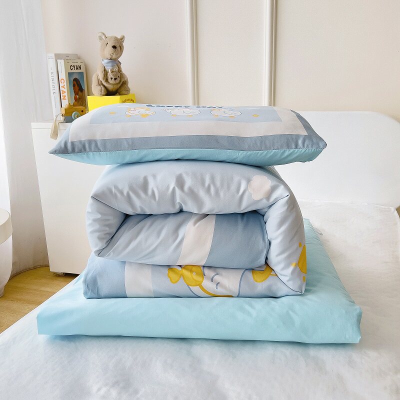 幼儿园被子三件套宝宝入园床品儿童午睡被褥六七件套含芯