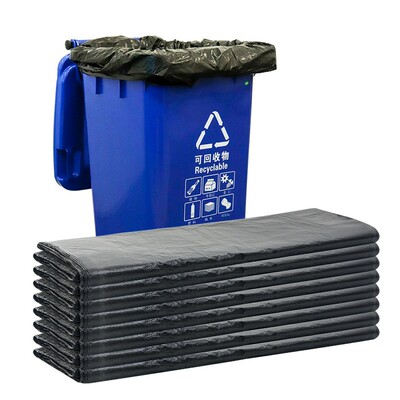 大号垃圾袋黑色120140加厚物业100l环卫240升垃圾桶垃圾袋商用