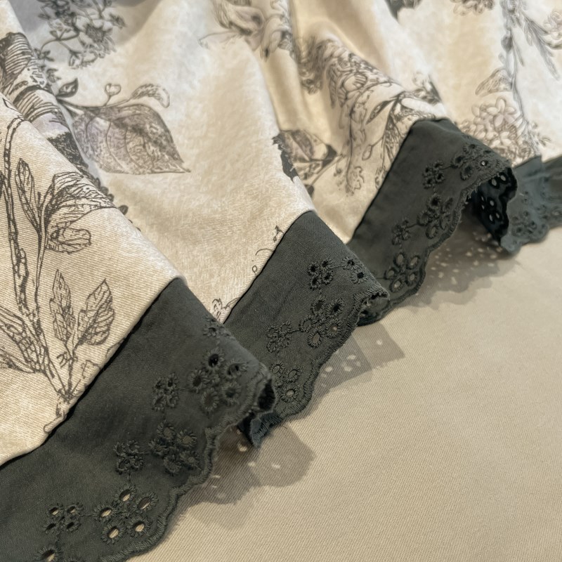 美式花边全棉磨毛四件套2024新款纯棉秋冬床上用品被套床单三件套