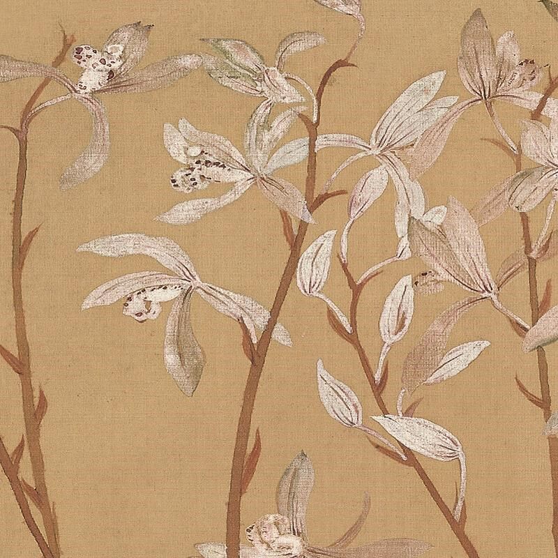 国画中式客厅兰花装饰画办公室有框字画书房卧室挂画恽寿平九兰图