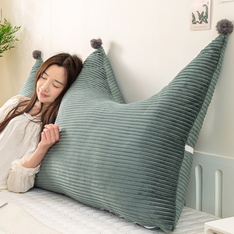 怀旧风榻榻米床头软包护腰靠垫卧室床上靠枕大靠背可拆洗防撞软垫