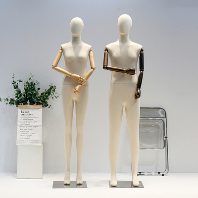 服装店模特道具展示架男半身橱窗人台假人偶全身包布人体模型