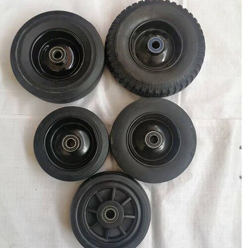 千斤顶轮子新款老款小轮咕噜轮y子配件塑料轮橡胶轮子轮轴千斤包