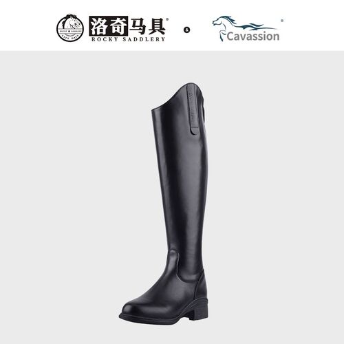 Cavassion马术n马靴骑马长靴障碍靴高筒马靴竞赛长靴男女8106100
