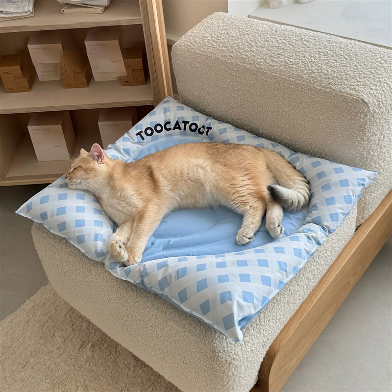 宠物凉凉窝冰垫夏天降温猫咪垫凉席垫冰窝狗窝睡垫凉席狗猫咪用品