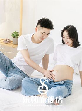 新款影楼主题服装k孕妇拍照情侣装摄影韩版情侣男女夫妻影楼孕妇