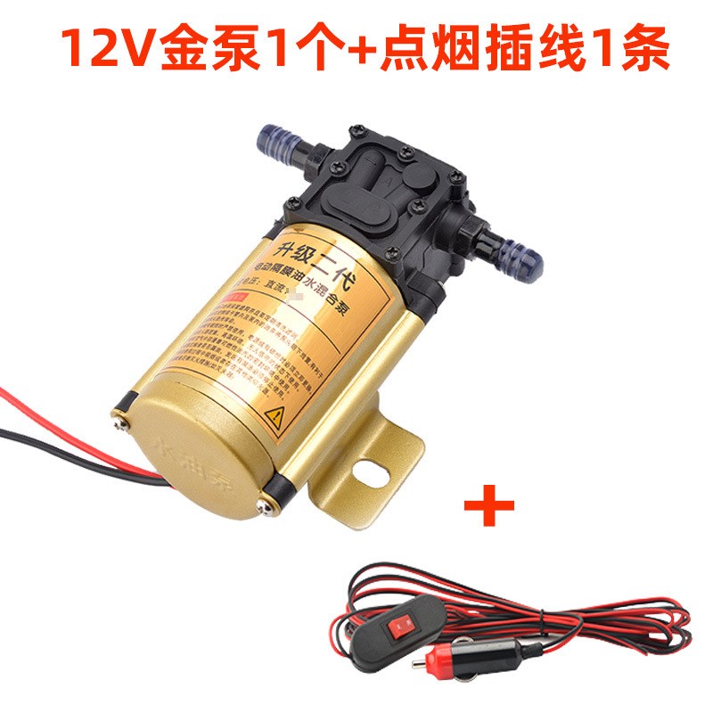 电动抽油泵汽油柴油水泵12V24V汽车货车油箱抽油自吸泵220V
