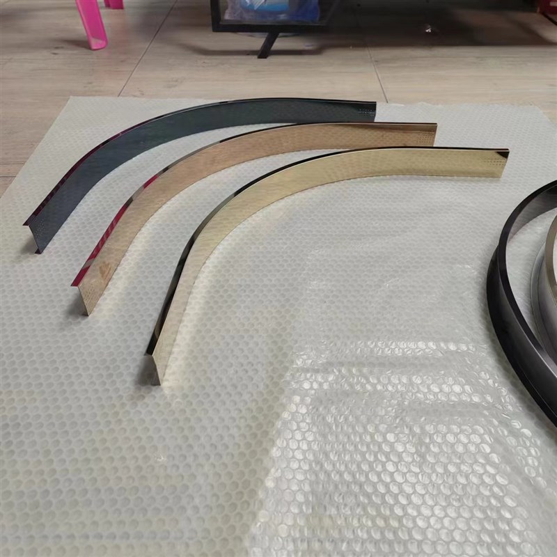 不锈钢圆弧 线条装饰条 拱形转角包边条天花吊顶金属收边条收口条