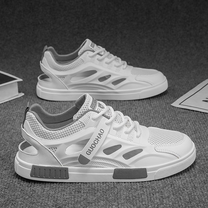 夏季透气凉鞋男大码45鞋子男鞋46框子鞋沙滩鞋溯溪鞋镂空网面鞋