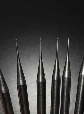 2.35mm杆钨钢0.3球刀银丝镶嵌开槽牙花针钻头 核雕玉雕刻模具打磨