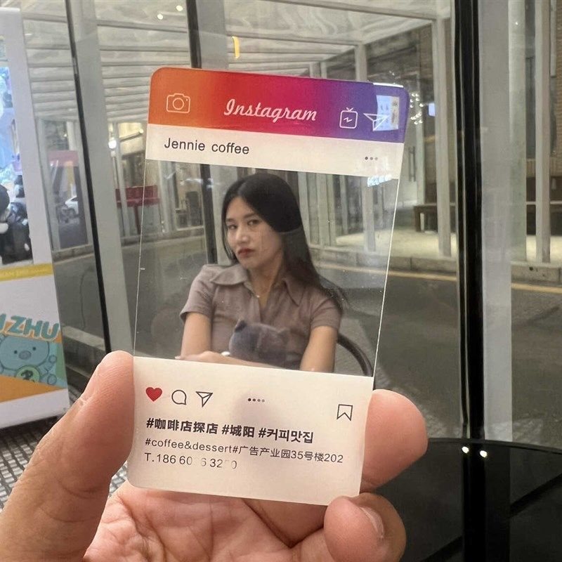 明星玻璃透纯透卡PVCq透明卡名片PVC定制设计制作印刷白墨订做