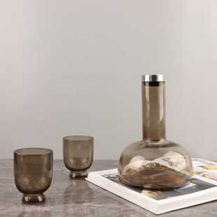 欧式轻奢级感加厚玻璃醒酒器酒杯套装餐厅酒店民宿软装家居饰品