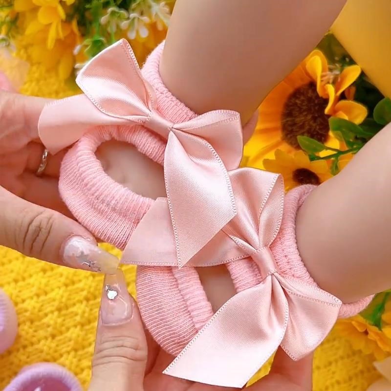 婴儿鞋袜一体夏季薄款新生儿0-12个月宝宝地板袜防滑船袜透气吸汗