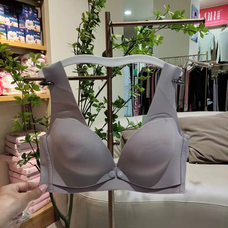 十月独宠哺乳内衣无钢圈侧收上托宽肩带无痕前扣孕前孕后文胸2228