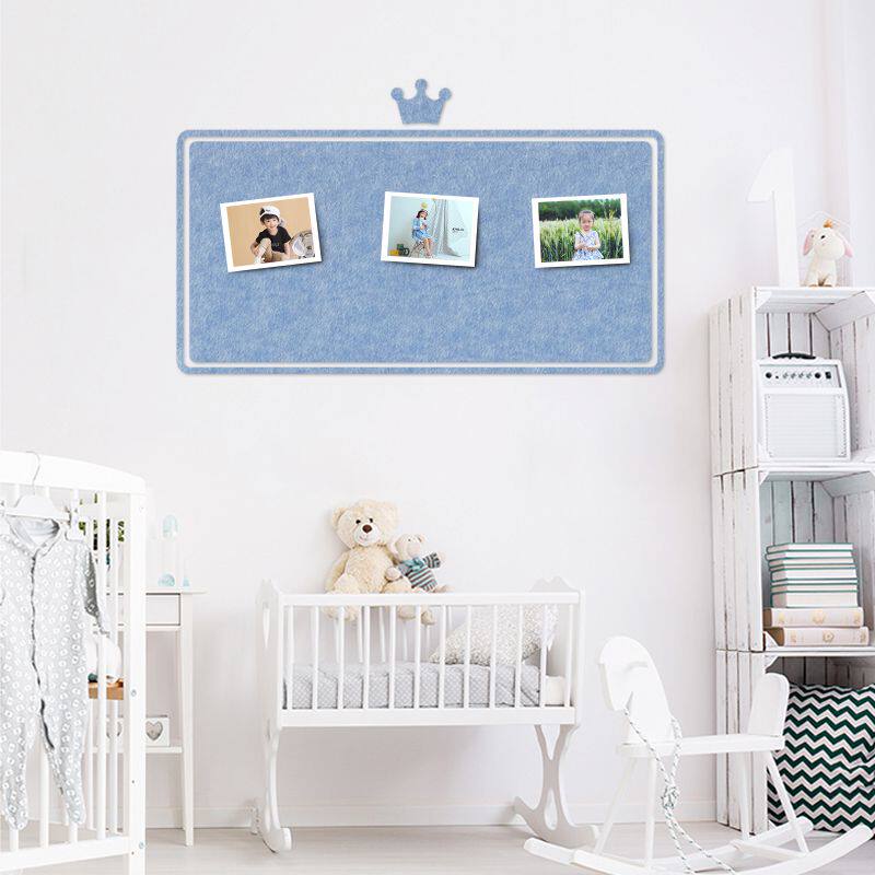 展示牌毛毡板布置墙面留言板贴墙记事彩色板温馨布告栏壁饰方格