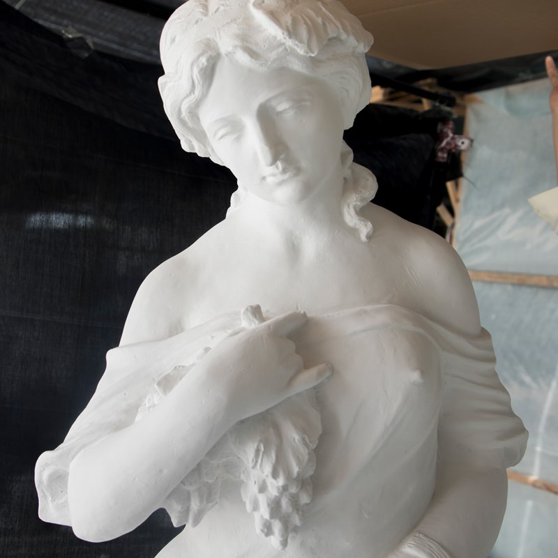 秋神石膏全身像大号摆件摄影道具婚礼公园装饰几何体雕塑