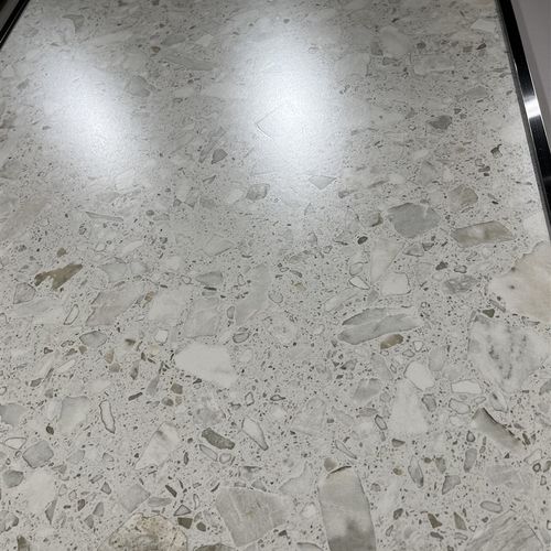 风花雪月大颗粒水磨石瓷砖600x1200客厅阳台奶油色化妆室民宿地砖