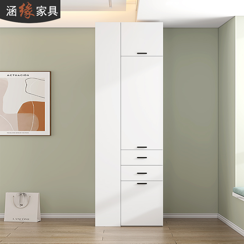 现代简约转角衣柜收纳柜家用卧室墙角柜收纳侧边储物柜组合大衣橱