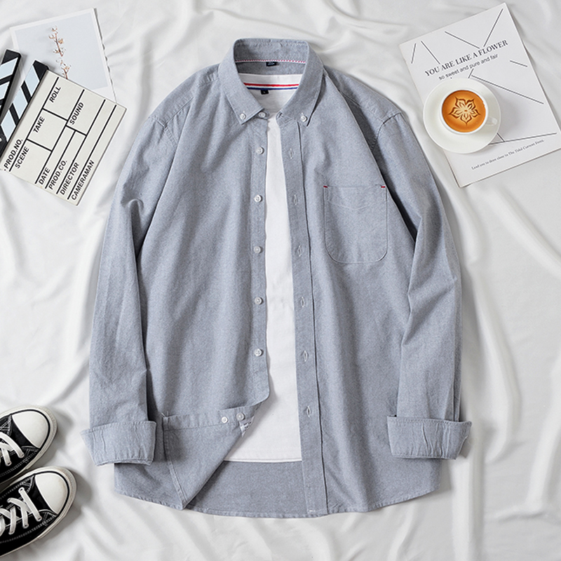 大码纯棉牛仔衬衫男长袖宽松胖子加肥加大胖人男士特大码300斤