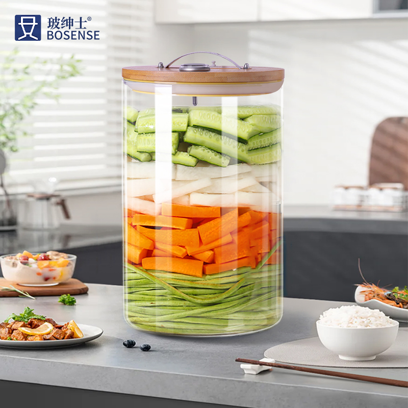 泡菜坛子 家用大号加厚腌菜缸密封咸菜罐子四川泡菜坛玻璃