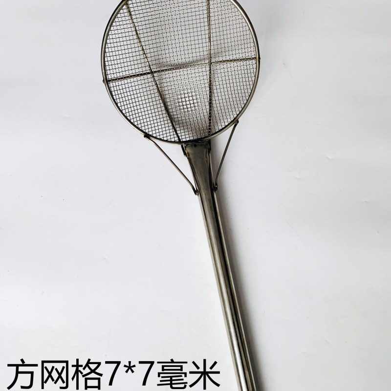 加厚捞网特长油炸大炸漏不锈钢长柄粗网漏食堂工厂加长把漏勺密漏