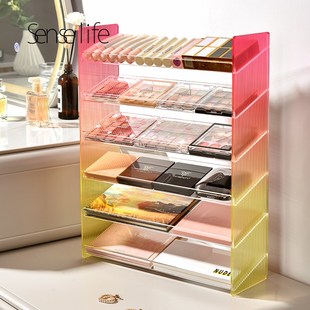 化妆品置物架大容量多层化妆收纳盒眼影粉饼彩妆收纳盒展示收纳架