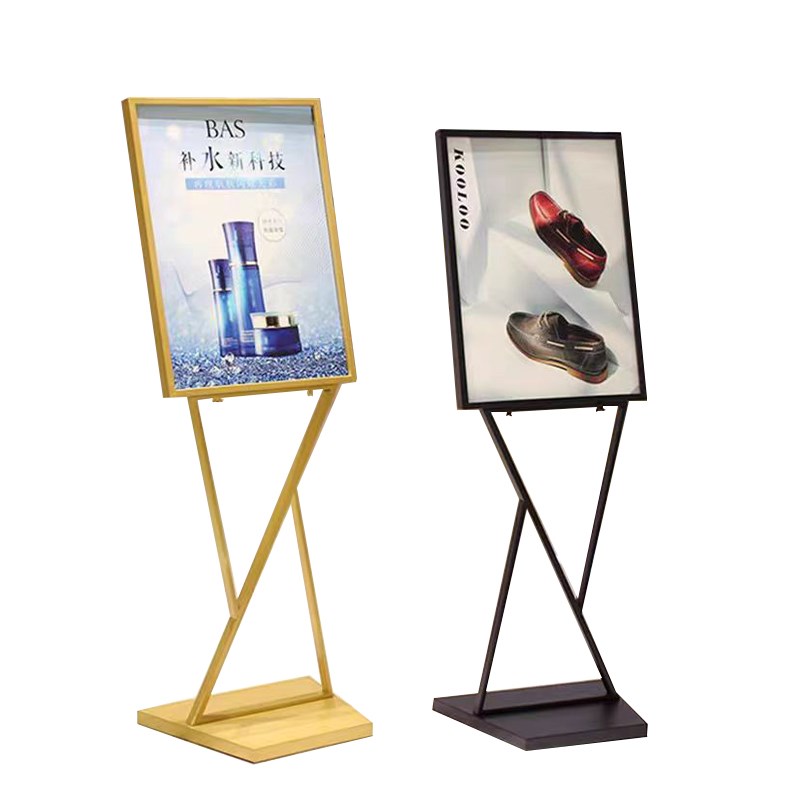 V型立牌广告牌展示牌海报架立式指示导向牌宣传展示架落地式水牌