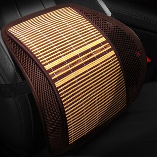夏季汽车座位竹片透气护腰垫腰靠背座椅背靠垫车载驾驶员腰部支撑