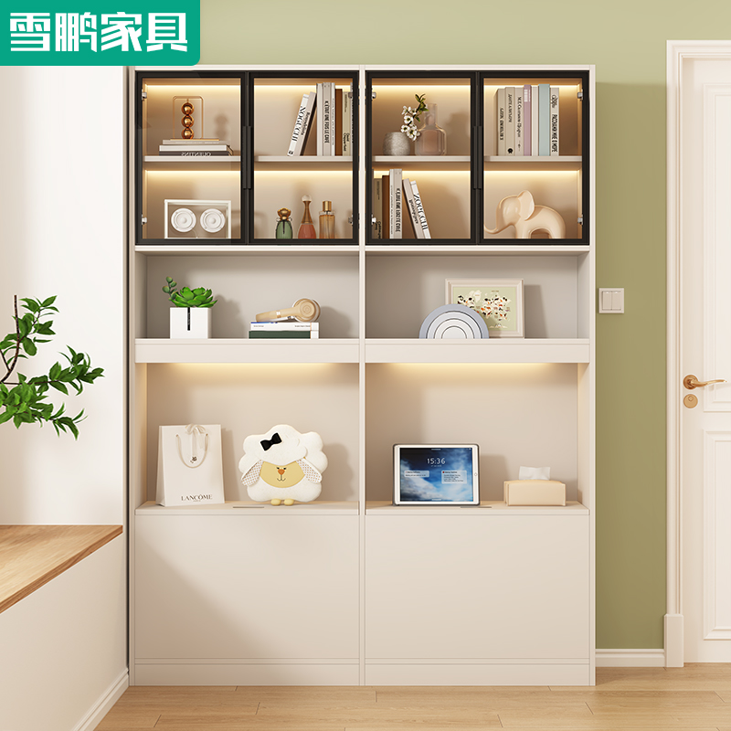 现代简约卧室床头柜置物架床尾夹缝柜书架一体30公分超窄收纳柜