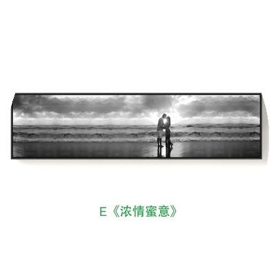 单主卧床头背景墙装饰挂画卧室沙发长幅墙面宾馆壁挂布置挂饰。