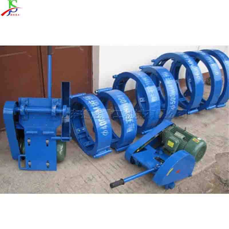 CFG空心桩头切割机600型卡箍式切桩机自动抱箍路面桩头锯桩机