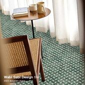 墨绿大理石材马赛克瓷砖卫生间浴室阳台玄关咖啡店复古背景墙地砖