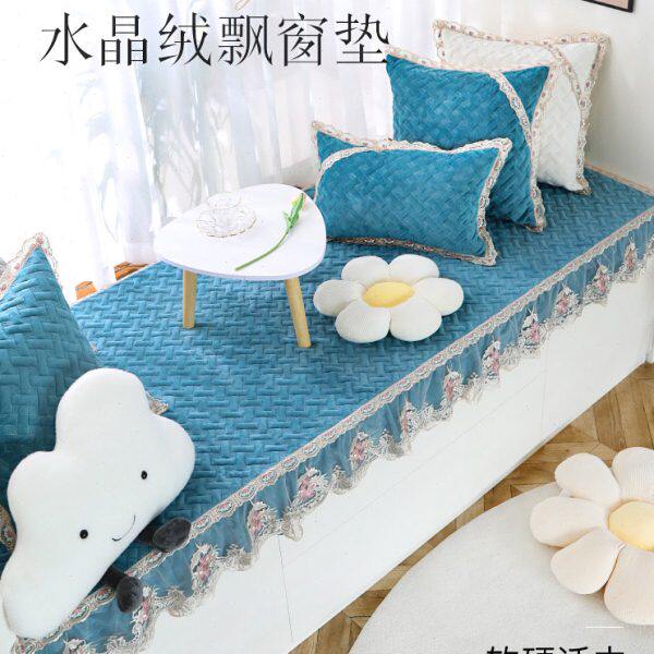 飘窗垫窗台垫子四季通用卧室榻榻米海绵坐垫欧式可机洗阳台垫定做