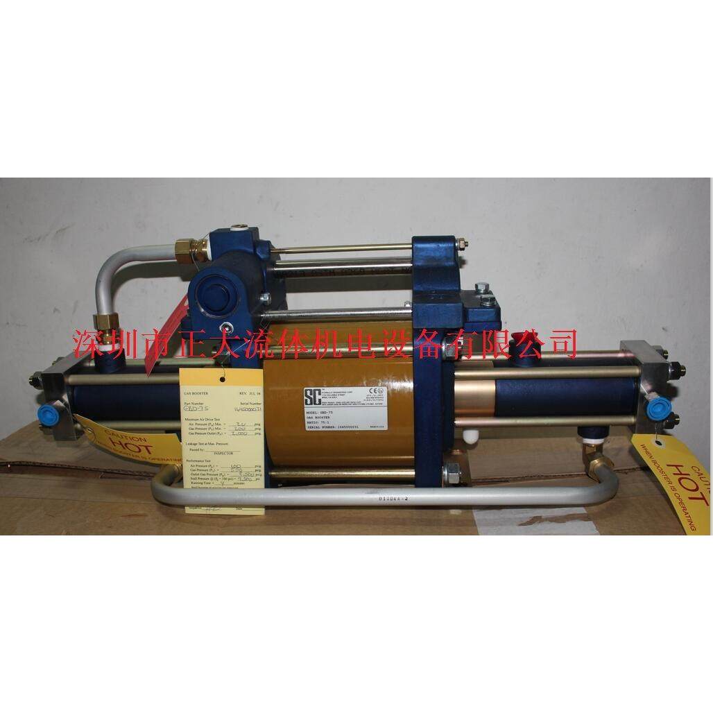 美国SC增压泵 D5000B440气驱液压泵 440：1气动液压泵