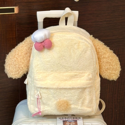 可爱饼饼双肩包大容量高颜值日系厨师狗书包初高中生通勤卡通软萌