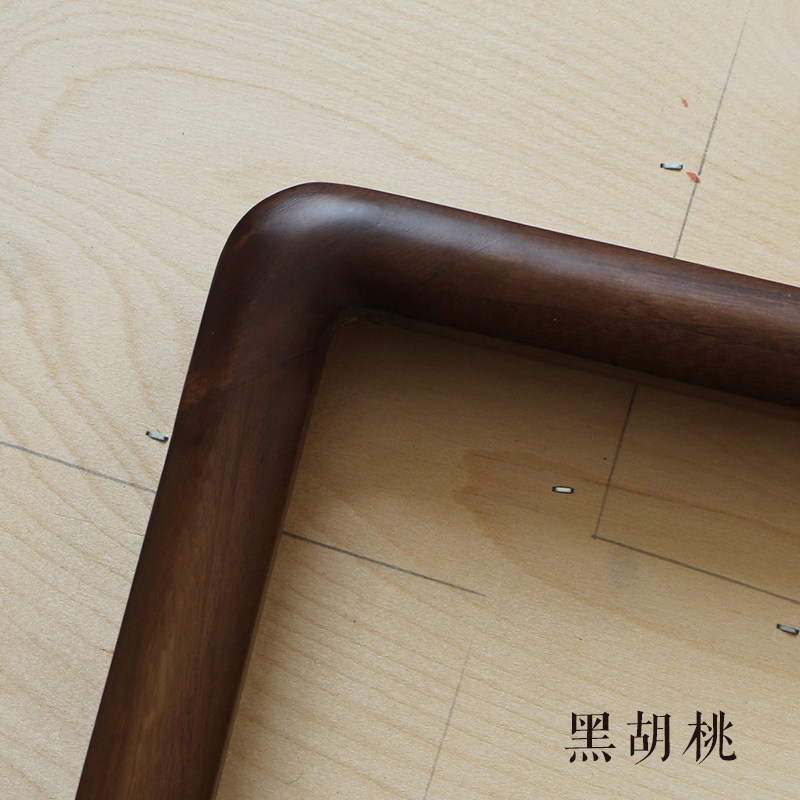 实木桐木圆角框装裱材料字画框厂家拿货定做框线条四尺条三尺斗方