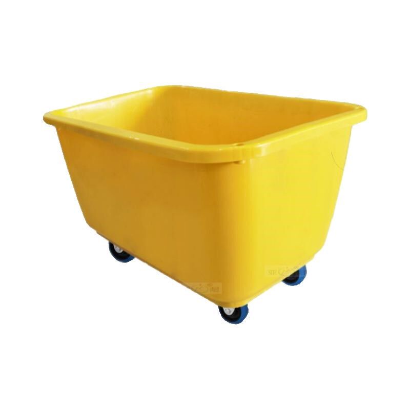 塑胶布草车塑料水洗运转车布车酒店客房车服装周转车小推车洗衣房