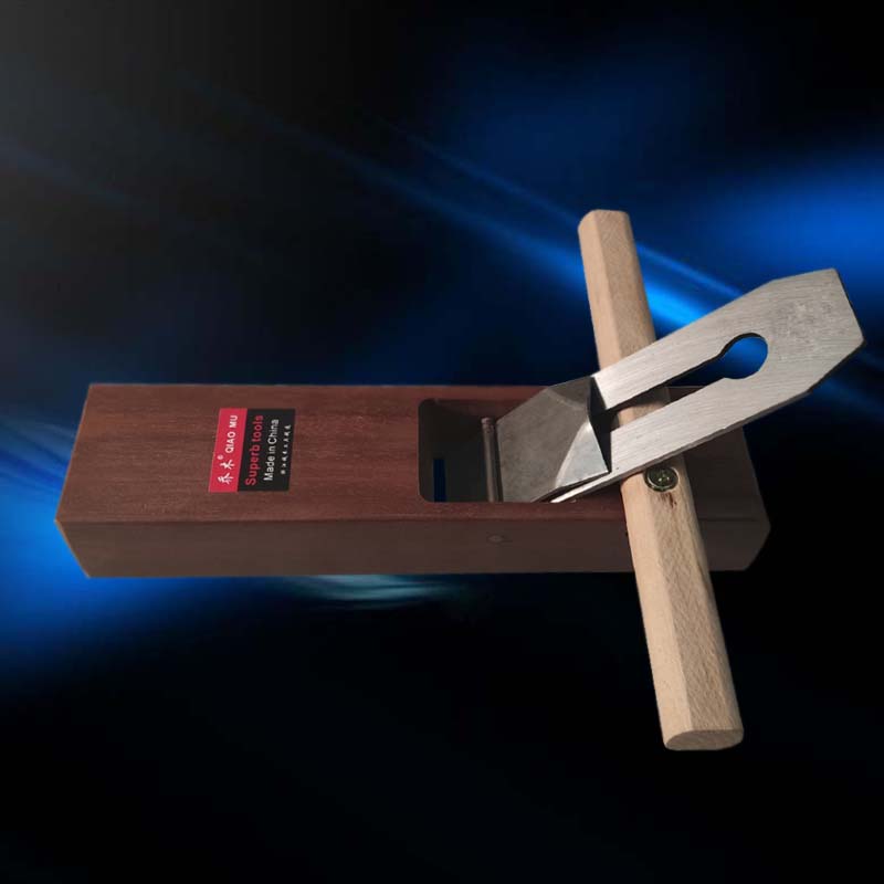 新品中式红金木工刨子弯柄手推平推刨优质木匠刨手工刨工具木